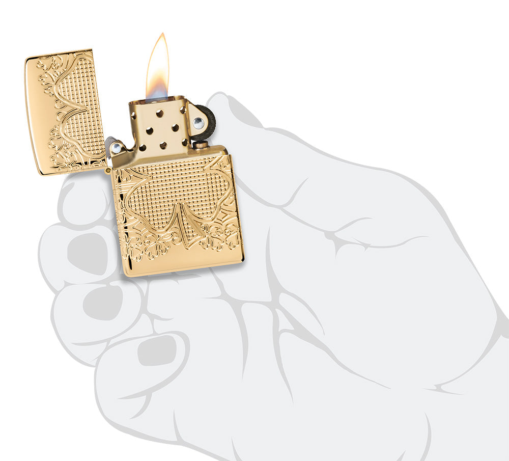 Zippo zapalovač 28031 Lucky Clover Design