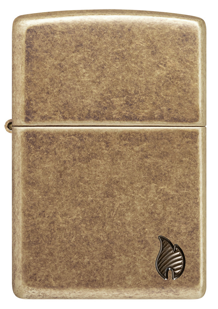 Zippo zapalovač 29006 Armor® Antique Brass Flame Design