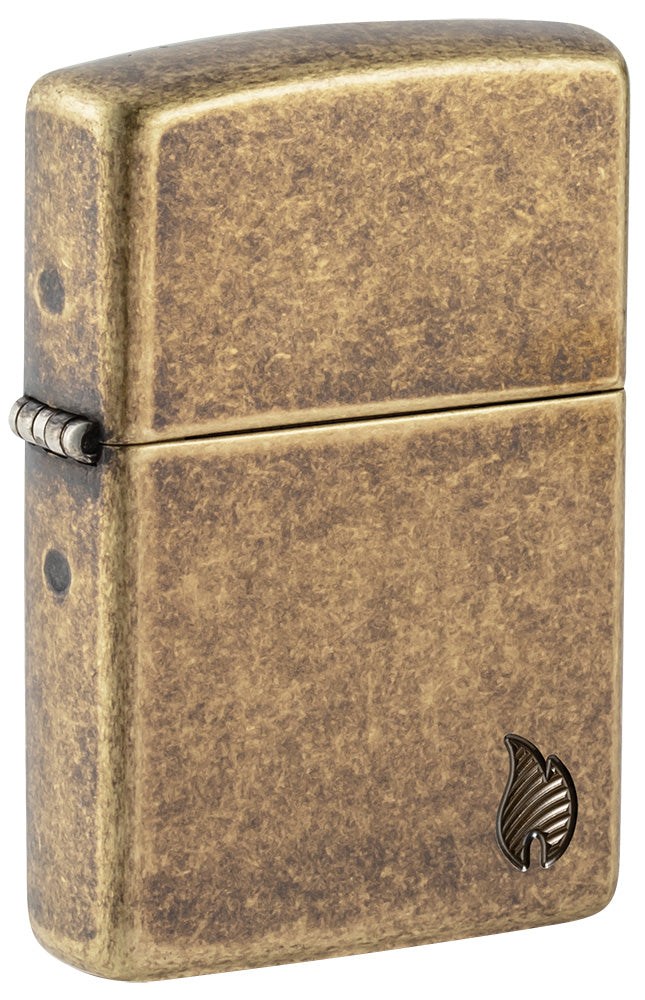 Zippo zapalovač 29006 Armor® Antique Brass Flame Design