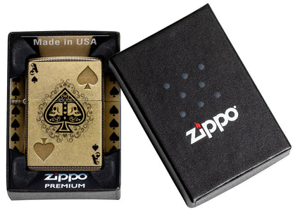 Zippo zapalovač 66025 Ace of Skulls Design