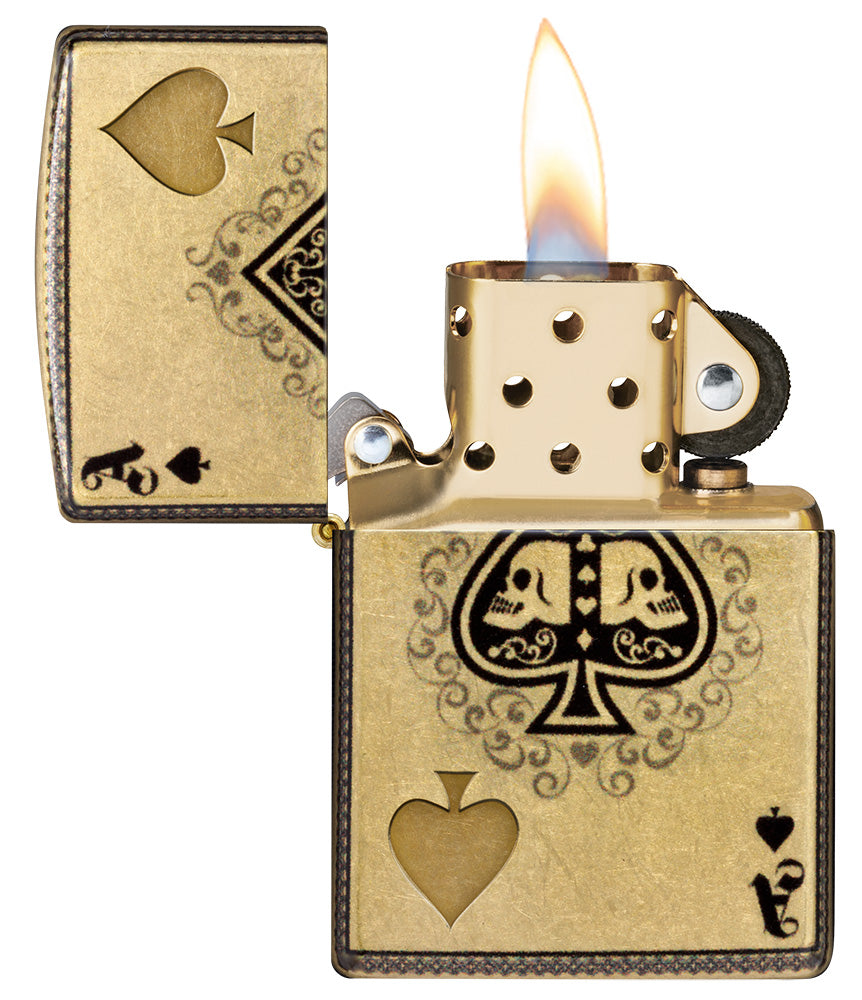 Zippo zapalovač 66025 Ace of Skulls Design