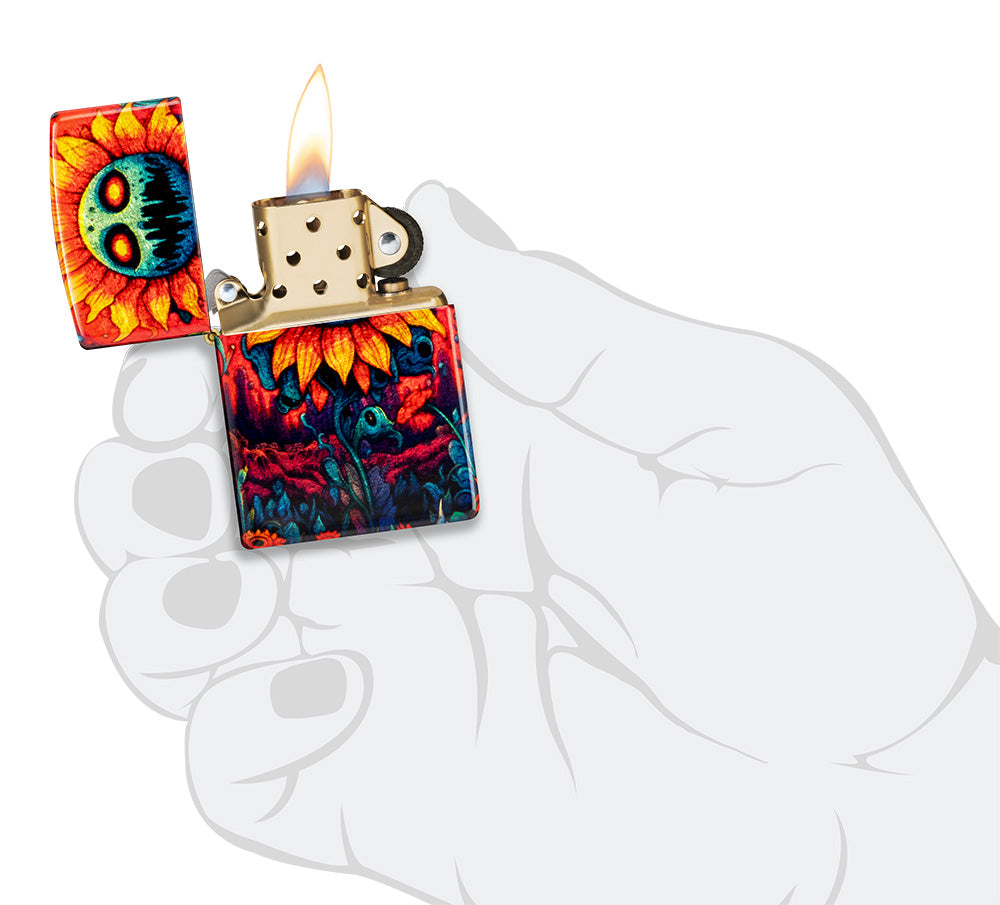 Zippo zapalovač 66037 Spooky Sunflower Design
