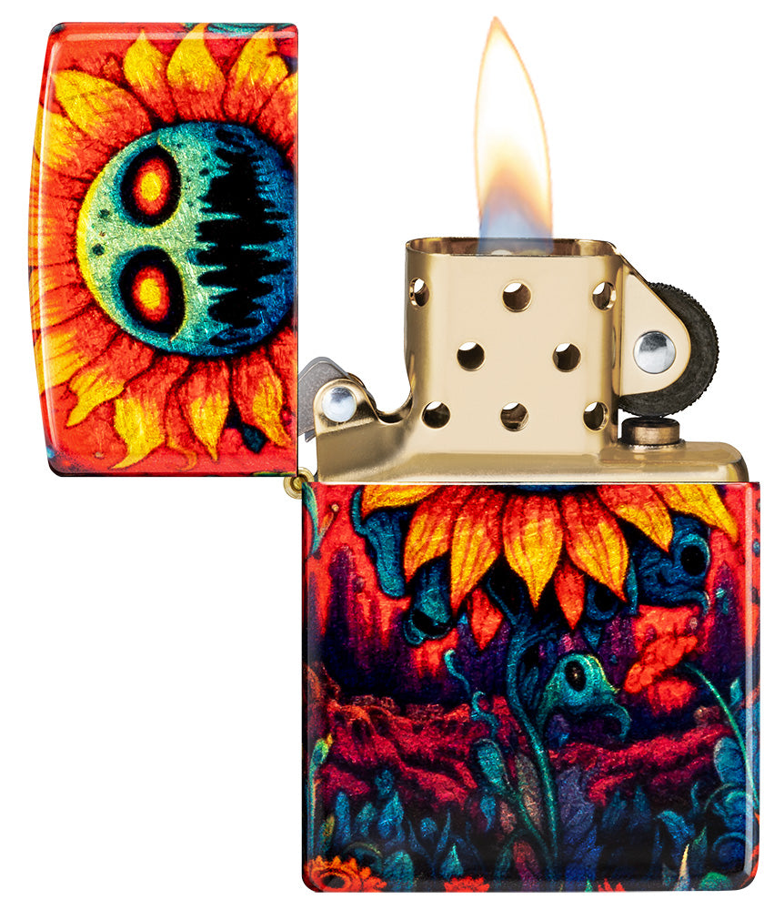 Zippo zapalovač 66037 Spooky Sunflower Design