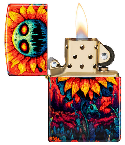 Zippo zapalovač 66037 Spooky Sunflower Design