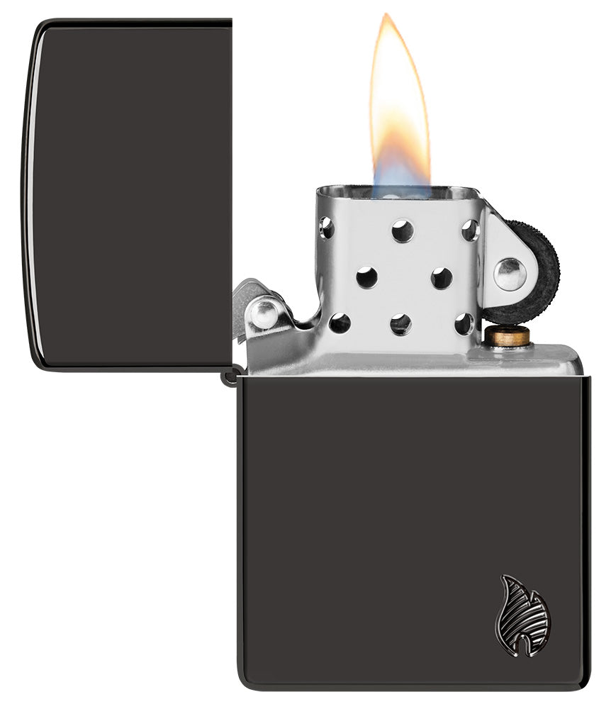 Zippo zapalovač 66045 Armor® High Polish Black Flame Design