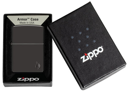 Zippo zapalovač 66045 Armor® High Polish Black Flame Design