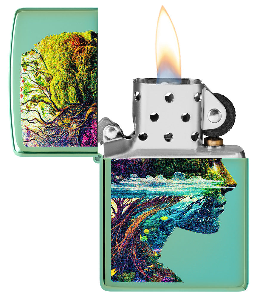 Zippo zapalovač 66047 One with Nature Design