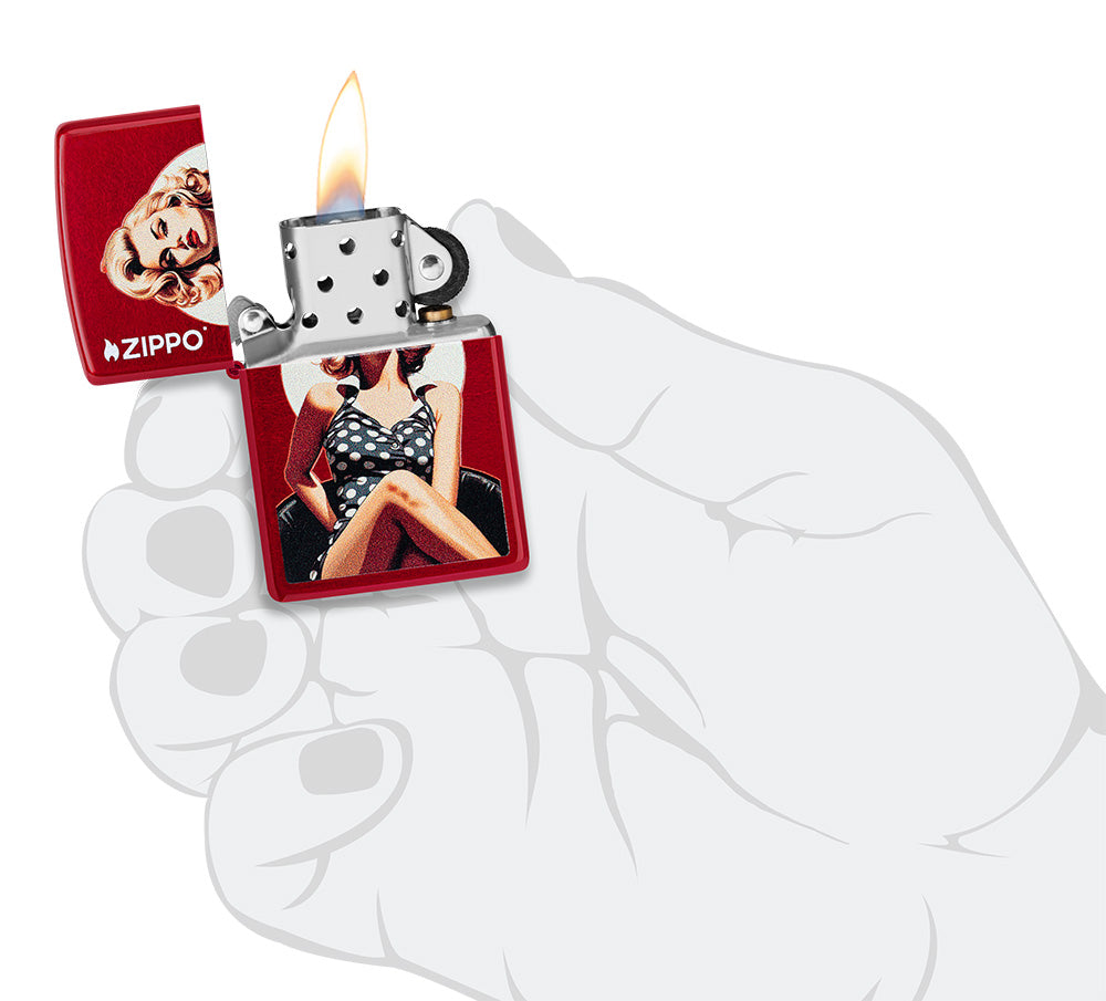 Zippo zapalovač 66056 Vintage Pinup Design