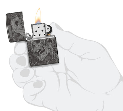 Zippo zapalovač 66067 Psychedelic Skull