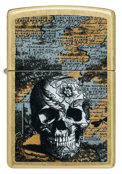 23075 Floral Skull Design