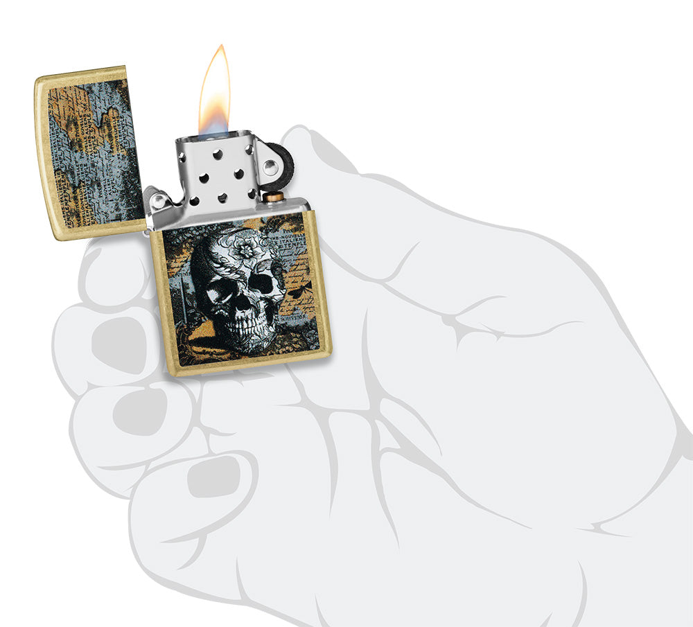 23075 Floral Skull Design