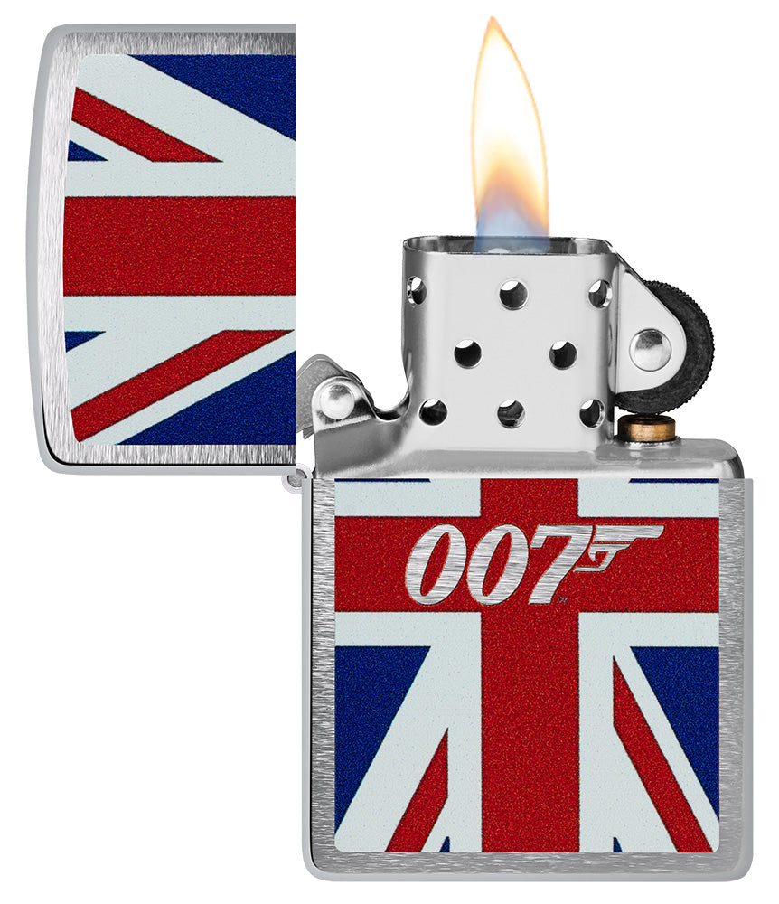 Zippo zapalovač 21978 James Bond Union Jack Design