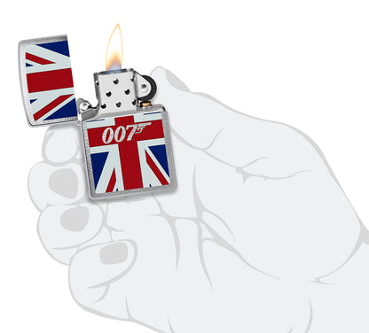 Zippo zapalovač 21978 James Bond Union Jack Design
