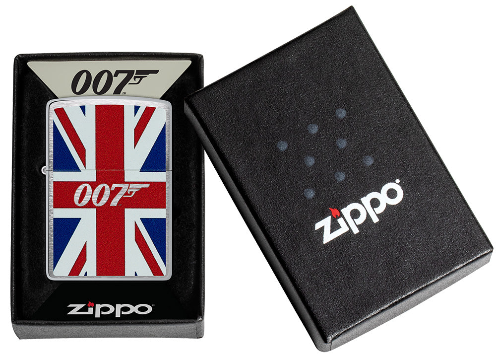 Zippo zapalovač 21978 James Bond Union Jack Design