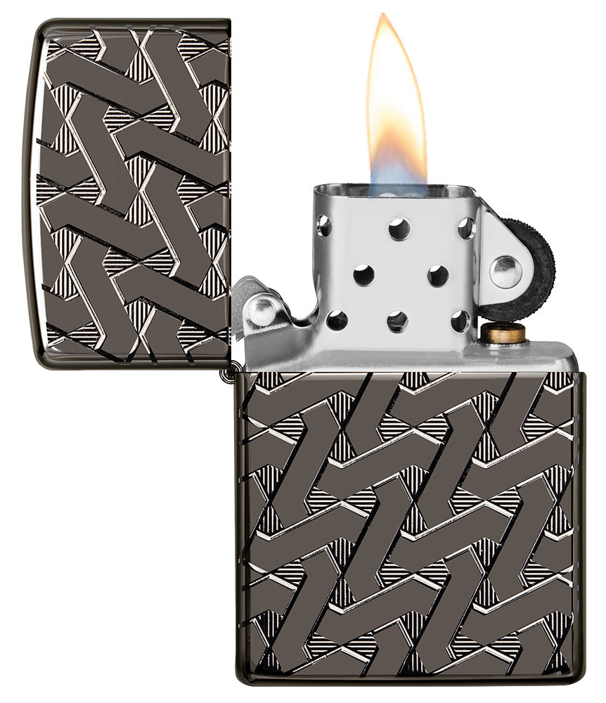 Zippo zapalovač 25704 Armor® Geometric Weave Design