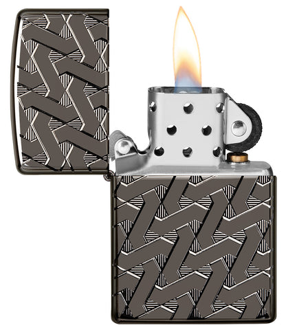 Zippo zapalovač 25704 Armor® Geometric Weave Design