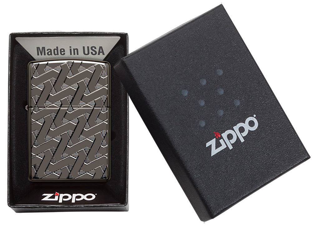 Zippo zapalovač 25704 Armor® Geometric Weave Design