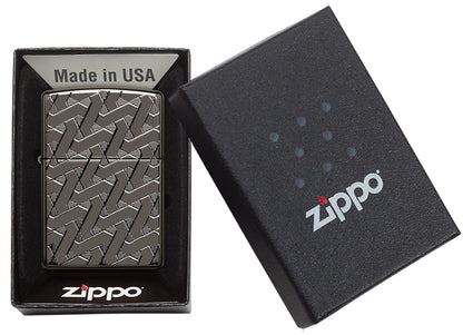 Zippo zapalovač 25704 Armor® Geometric Weave Design