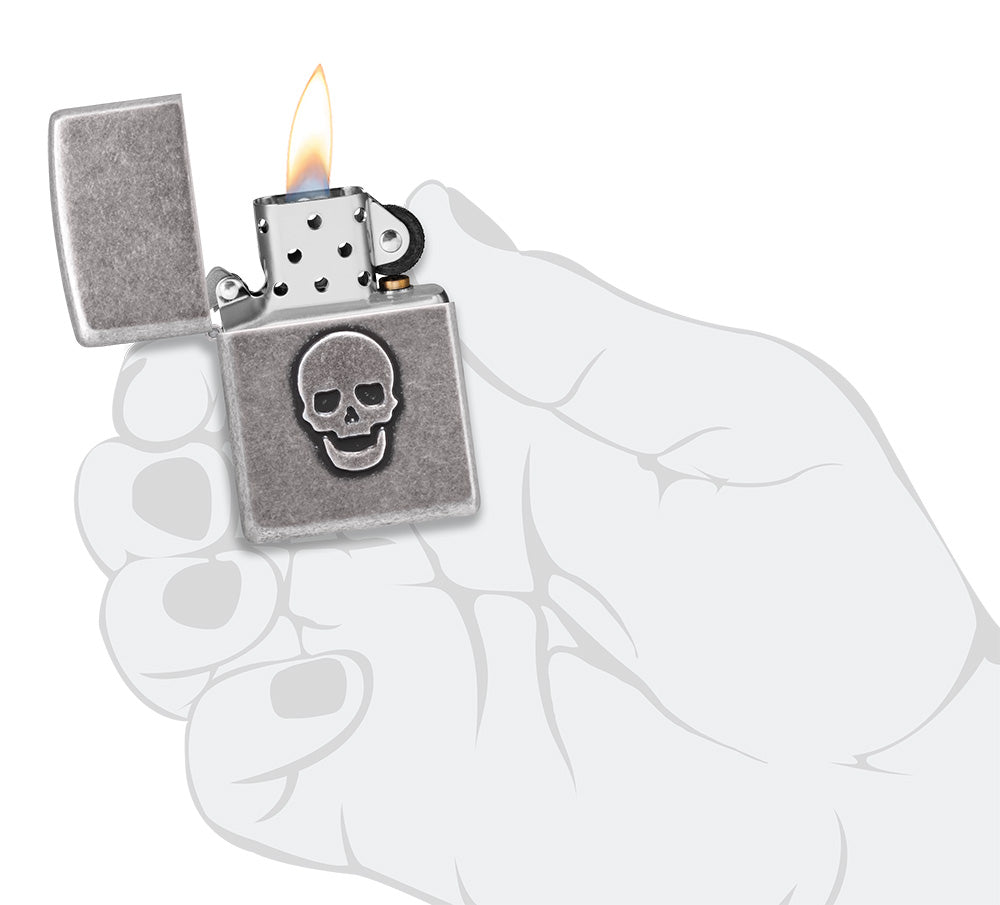 Zippo zapalovač 27172 Stamped Skull