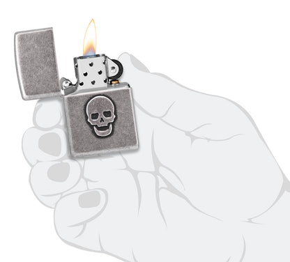 Zippo zapalovač 27172 Stamped Skull