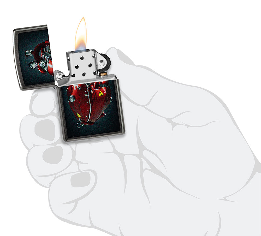 Zippo zapalovač 66093 Heart Engine Design