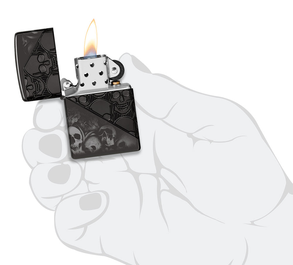 Zippo zapalovač 66098 Skull Collage Design