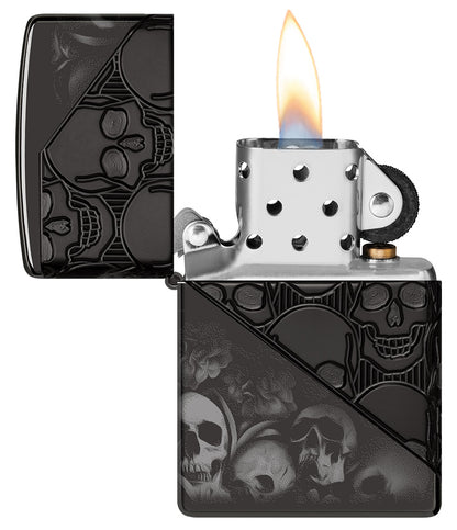 Zippo zapalovač 66098 Skull Collage Design