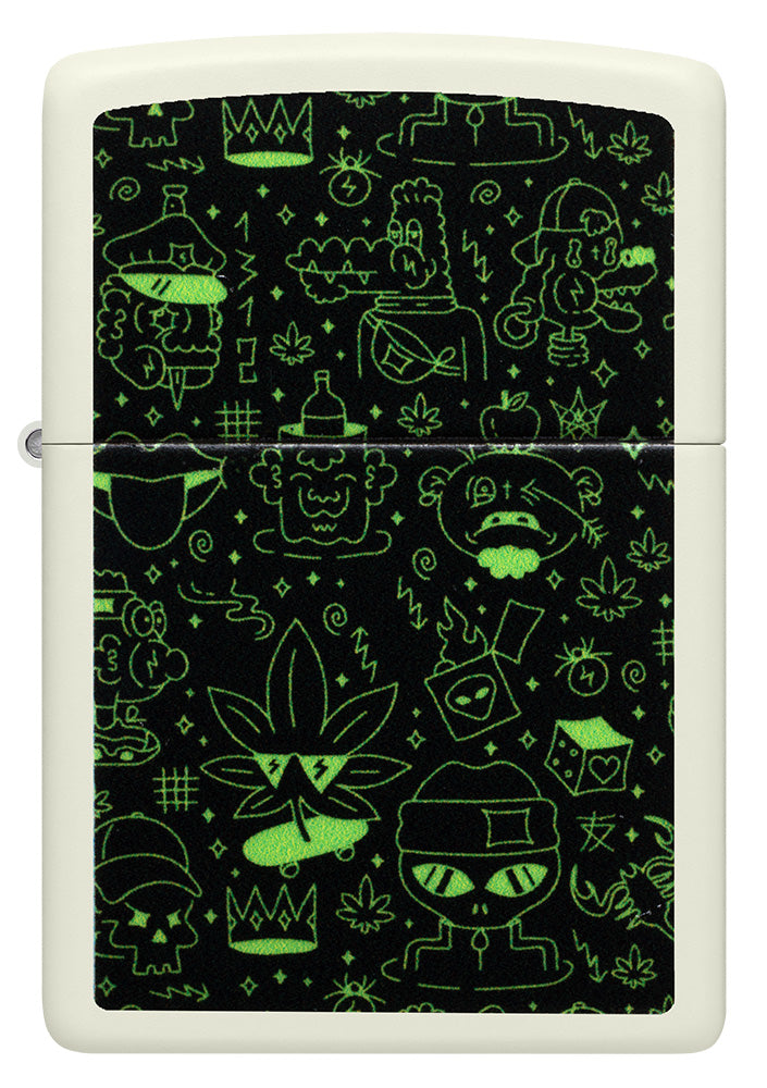 Zippo zapalovač 66102 Cannabis Doodle