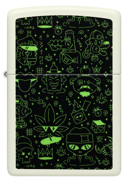 Zippo zapalovač 66102 Cannabis Doodle