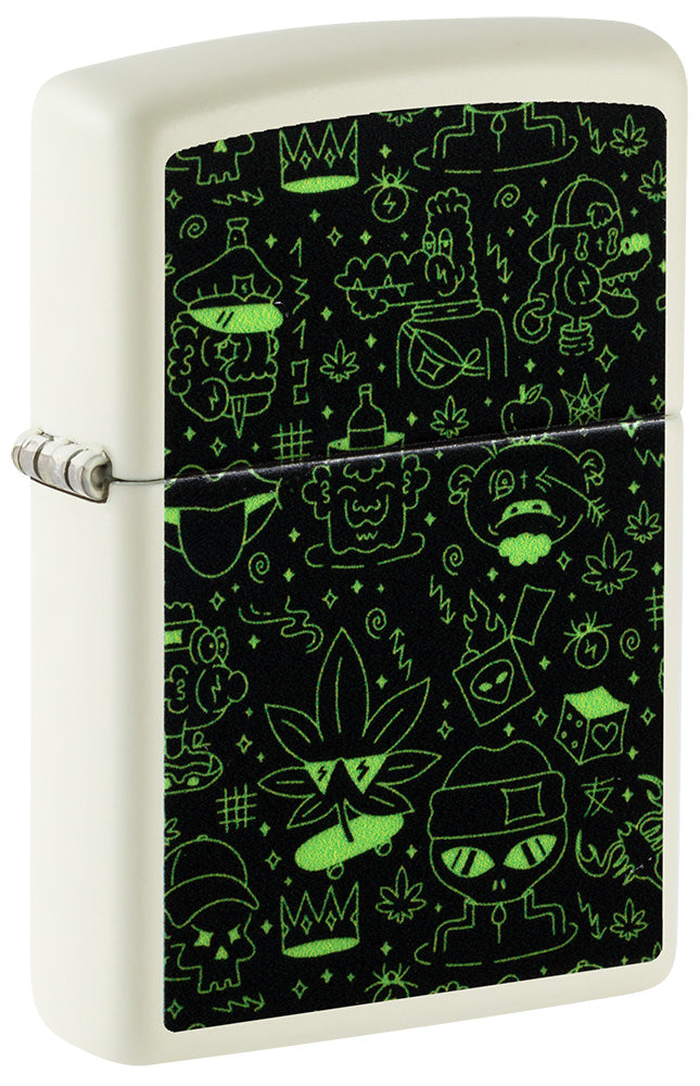 Zippo zapalovač 66102 Cannabis Doodle