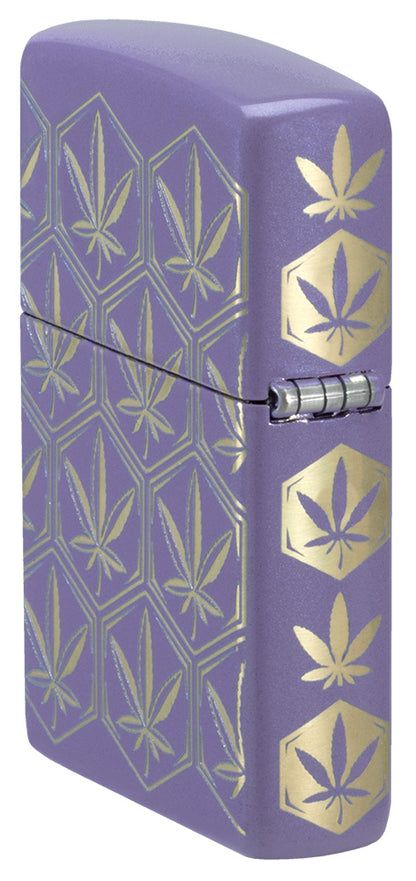 Zippo zapalovač 66107 Honeycomb Cannabis Design