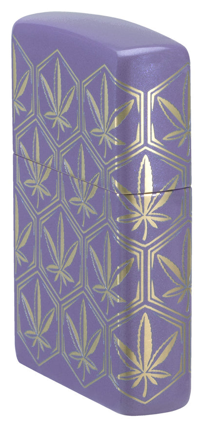 Zippo zapalovač 66107 Honeycomb Cannabis Design