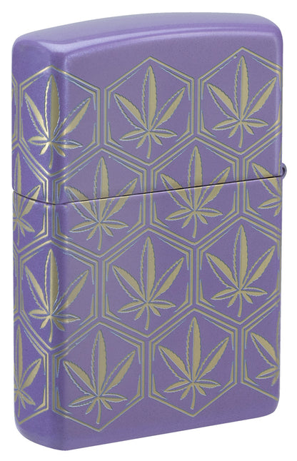 Zippo zapalovač 66107 Honeycomb Cannabis Design