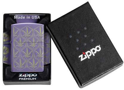 Zippo zapalovač 66107 Honeycomb Cannabis Design