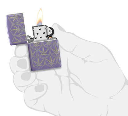 Zippo zapalovač 66107 Honeycomb Cannabis Design