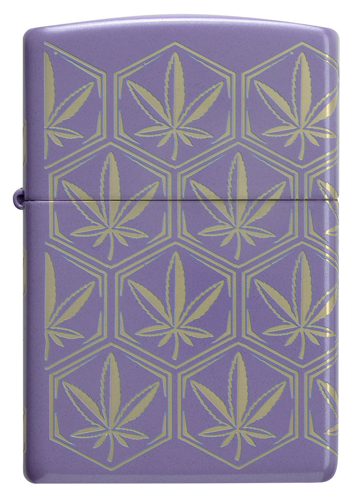 Zippo zapalovač 66107 Honeycomb Cannabis Design