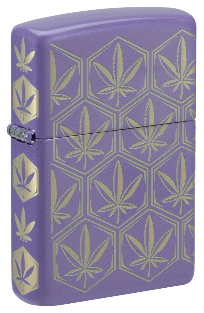 Zippo zapalovač 66107 Honeycomb Cannabis Design