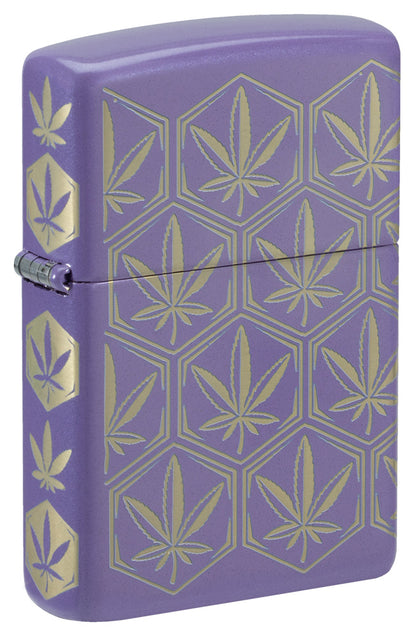 Zippo zapalovač 66107 Honeycomb Cannabis Design