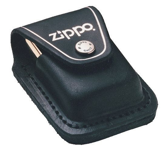 17003 Černé kožené pouzdro na zapalovač Zippo