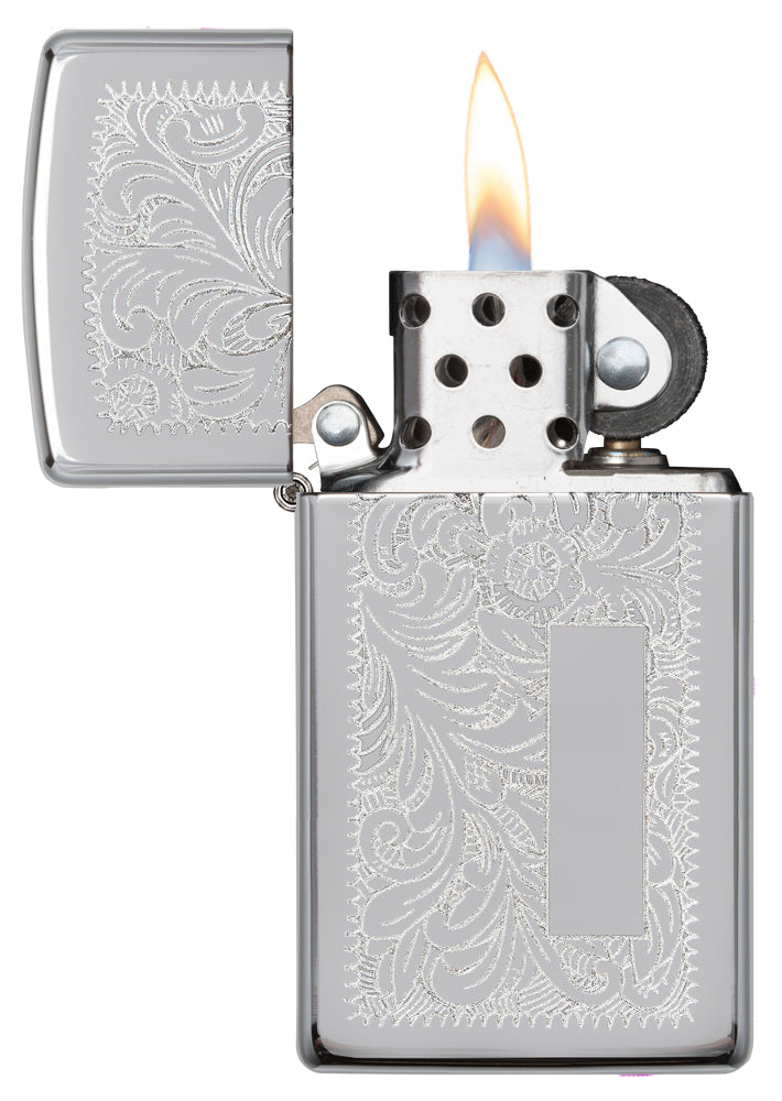 Zippo zapalovač 22076 Slim® Chrome Venetian®