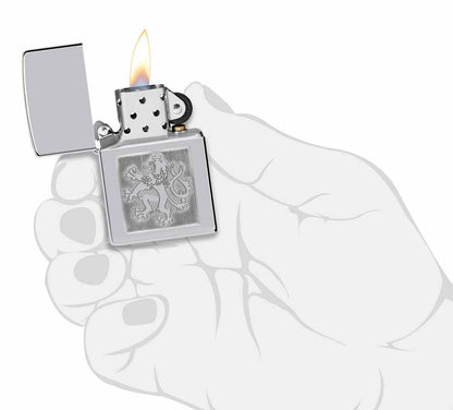 Zippo zapalovač 22650 Czech Lion in Square