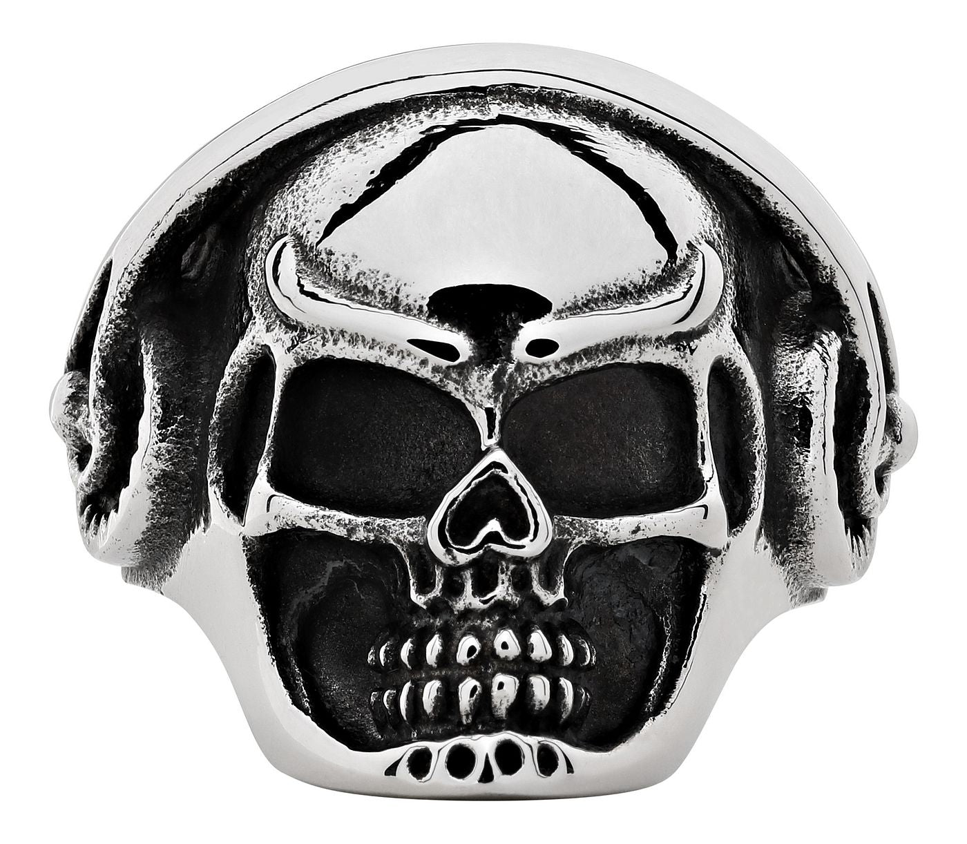 Ocelový prsten Zippo Headphone Skull