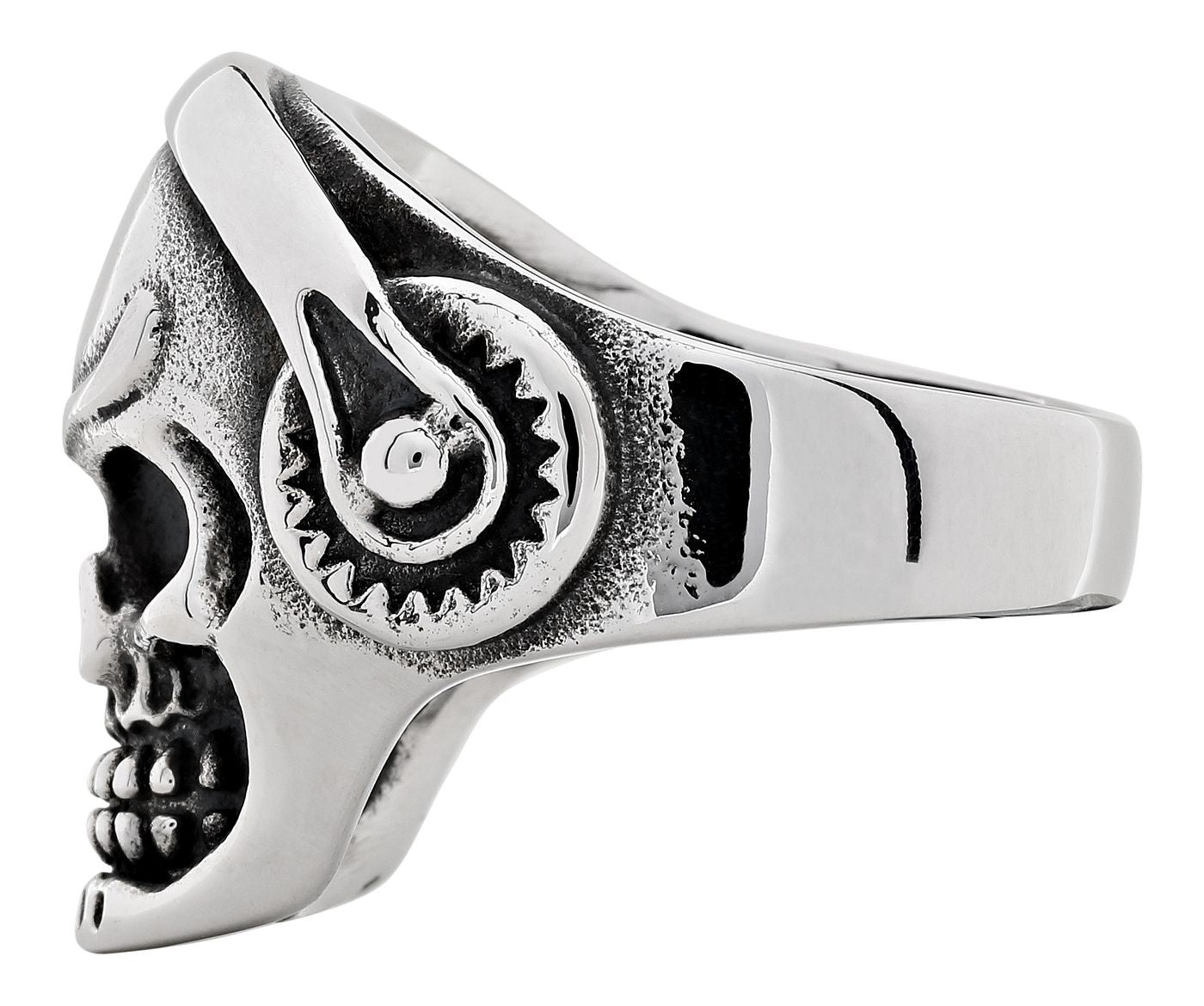 Ocelový prsten Zippo Headphone Skull