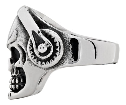 Ocelový prsten Zippo Headphone Skull