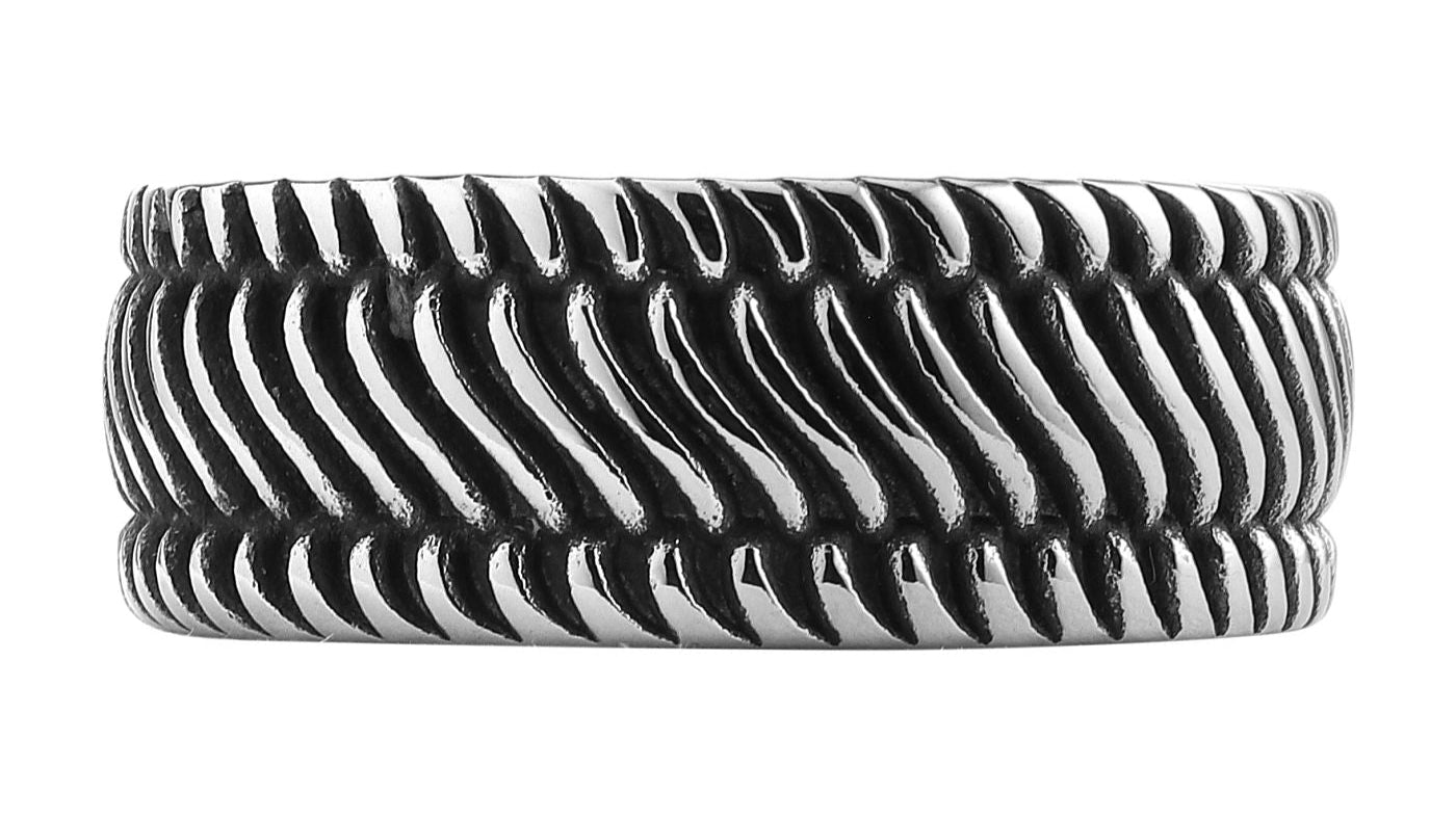 Ocelový prsten Tyre Shape