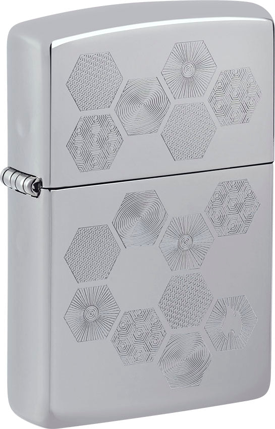 Zippo zapalovač 22116 Geometric Honeycomb Design
