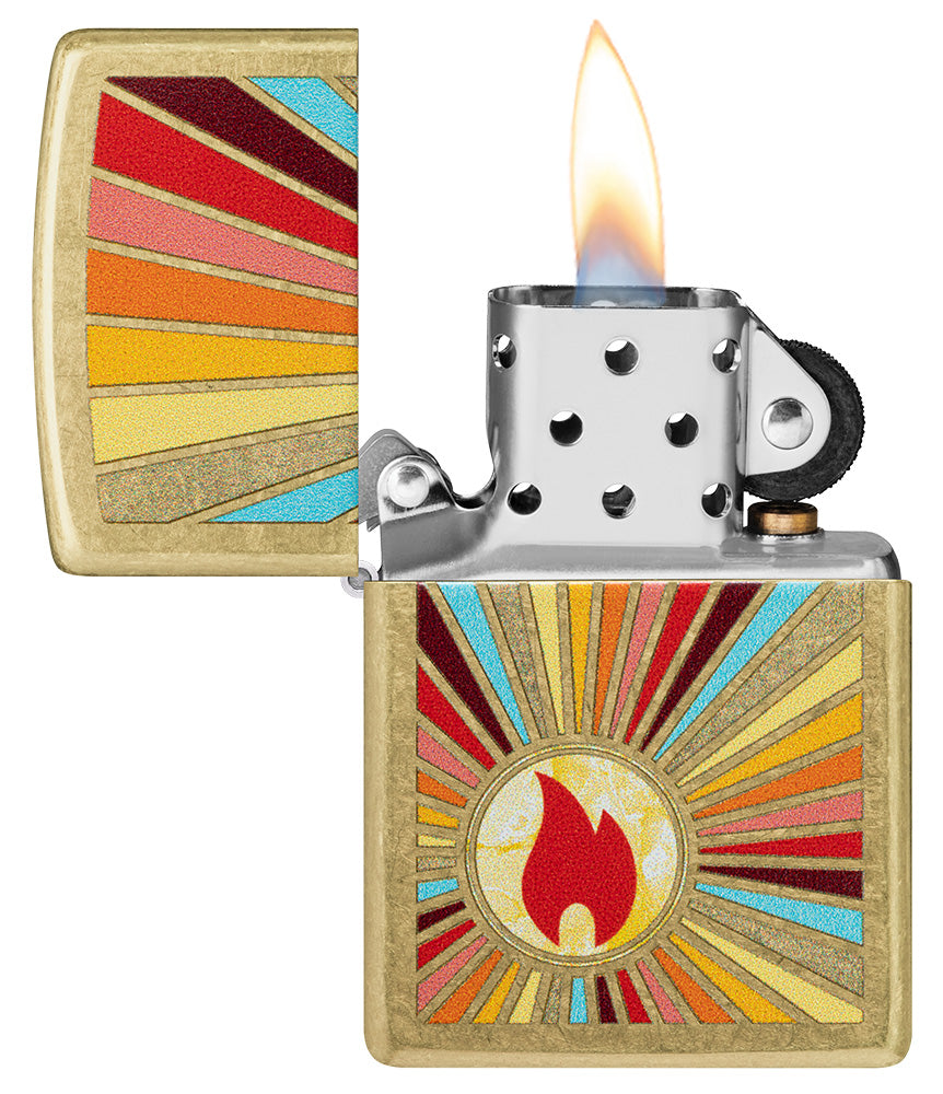 Zapalovač Zippo 23019 Beaming Flame Design