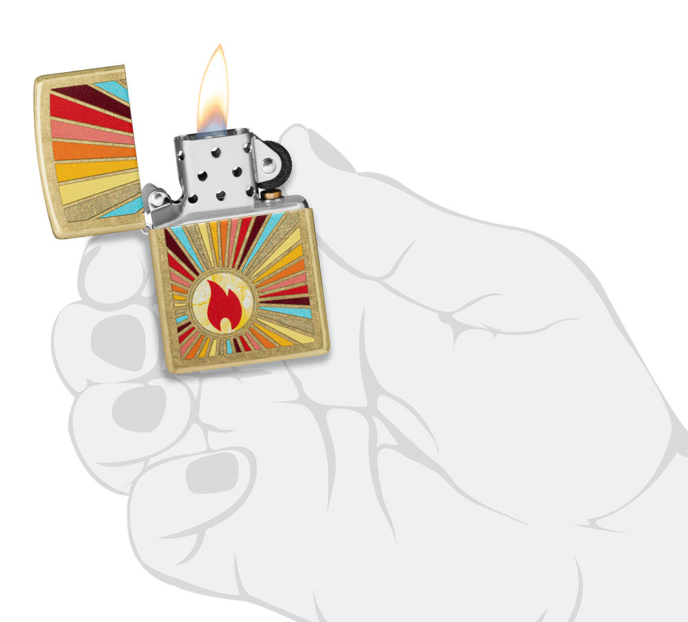 Zapalovač Zippo 23019 Beaming Flame Design