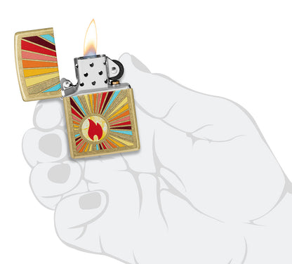 Zapalovač Zippo 23019 Beaming Flame Design