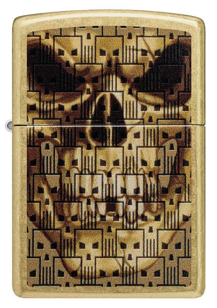 Zapalovač Zippo 23020 Skulls on Skulls Design